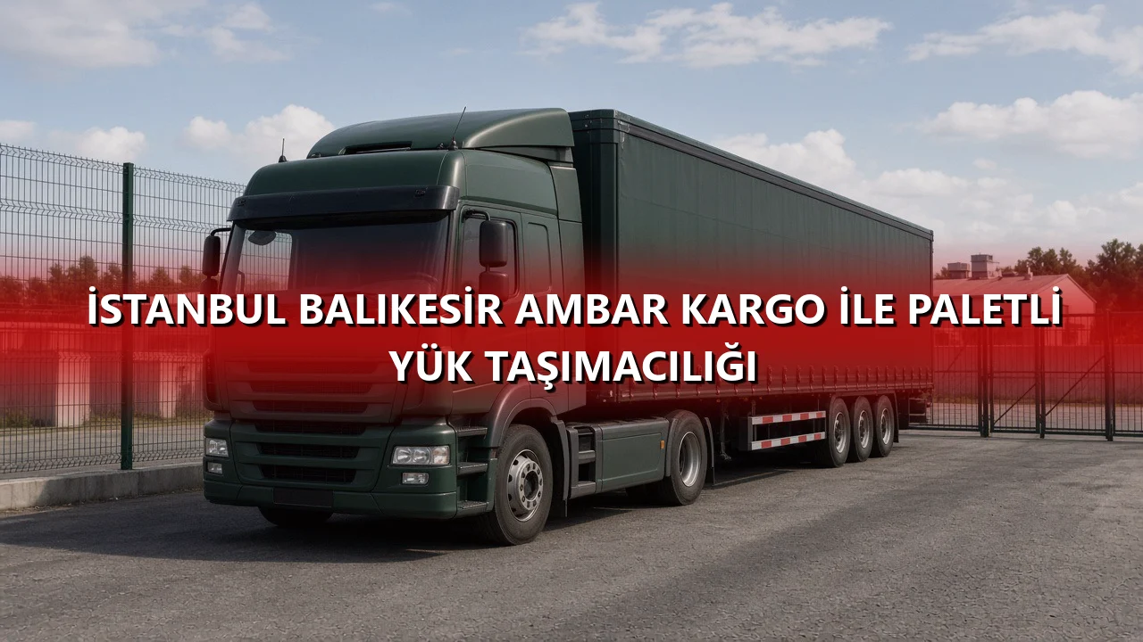 İstanbul Balıkesir Ambar Kargo İle Paletli Yük Taşımacılığı